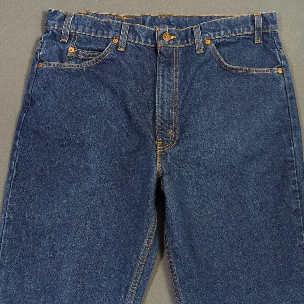 Levi's VTG Jeans Men's 38x32 Fits 35x32 Blue 517 Orange Tab Boot Made In USA 90s